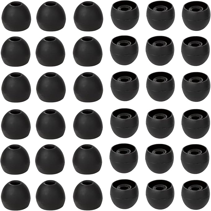 36 Pieces Large Earbud Tips Soft and Comfortable Silicone Earbud Tips Ear Bud by CYADCI