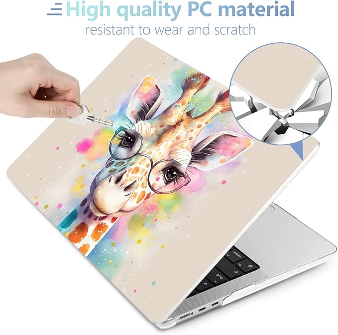 MEEgoodo Case for M4/M3/M2 MacBook Air 13.6 inch 2025 2024 2022, Fit Model - Image 4