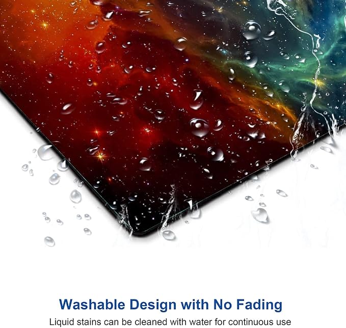 Mouse Pad, Galaxy Mouse Pad, Square Waterproof Mouse Pad Non-Slip Rubber Base - Image 5