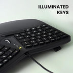 Perixx PERIBOARD-330B, Wired Ergonomic Keyboard - Image 4