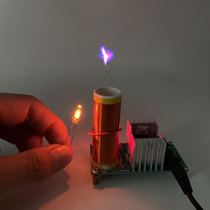 Tesla Coil Soldering Kit with Purple Arc & Bluetooth Music Sync | DIY Spark - Image 6