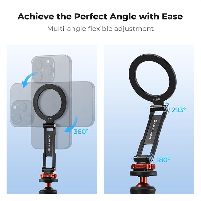 K&F CONCEPT Magnetic Metal Phone Mount - Image 3