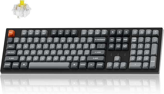 Keychron K10 Max Wireless Custom Mechanical Keyboard, QMK 2.4 GHz Bluetooth by Keychron