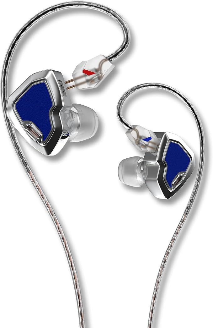MS2 PRO in-Ear Monitor, 10.2mm Dual-Magnetic Drivers 1DD+1BA Hybird IEMs Wired by Unknown