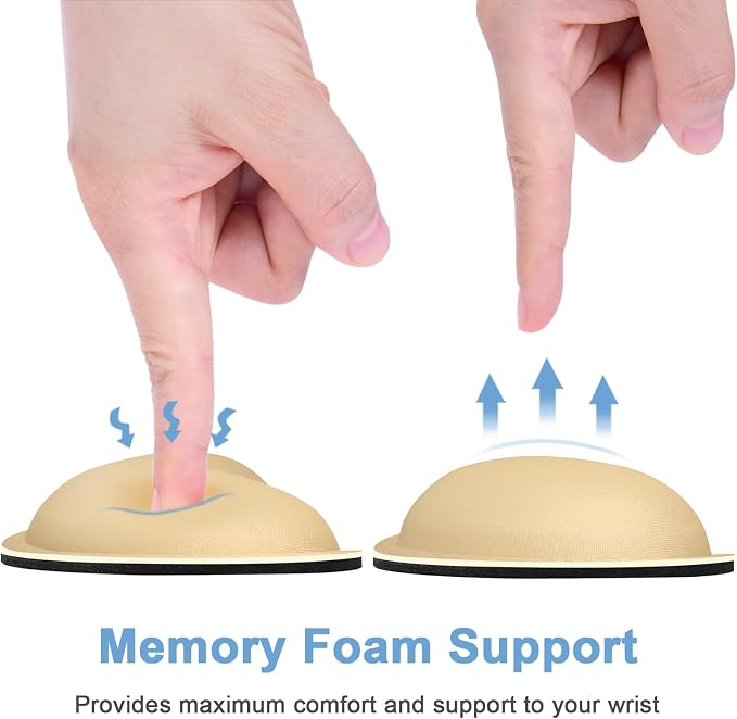 Dapesuom Mouse Wrist Rest, Ergonomic Memory Foam Mouse Wrist - Image 4