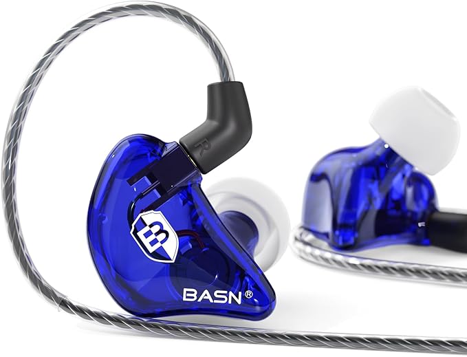 BASN Bsinger PRO in-Ear Monitors Hybrid Dynamic Dual Drivers Two Detachable by BASNAudio