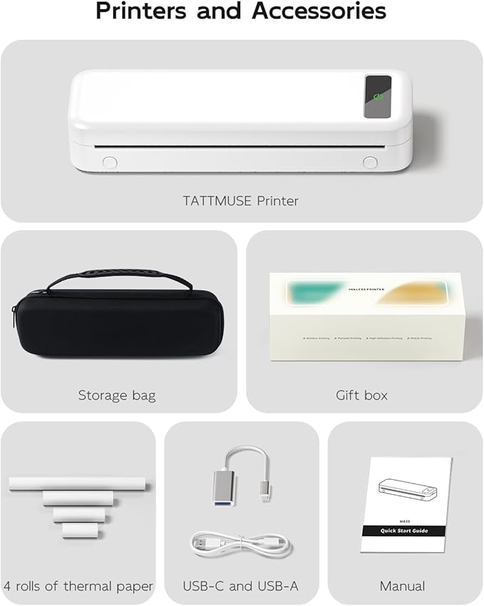 Portable Printers Wireless for Travel, Support 8.5" X 11" US Letter & A4 - Image 9