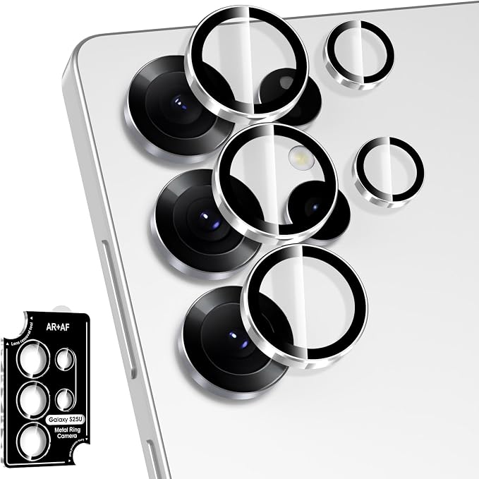 for Samsung Galaxy S25 Ultra Camera Lens Protector, Individual Metal Ring by Btscase