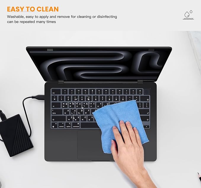 Korean Silicone Keyboard Cover Skin - Image 7