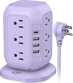USB C Power Strip Tower, Surge Protector by AiJoy