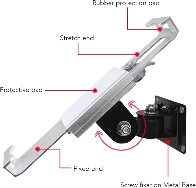 Tablet Wall Mount Holder with Anti Theft Lock, Rotate Design, Bracket - Image 5