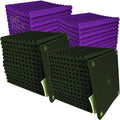 96 Pack Black/purple 12 "X 12 "X1" Acoustic Panels Studio Soundproofing Foam by HPKL9999
