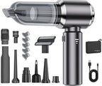 4-in-1 Cordless Handheld Vacuum, Portable Car Vacuum Detailing Kit, Compact Vac by Unknown