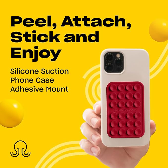 Classic - Silicone Suction Phone Case Adhesive Mount - Hands-Free, Strong Grip - Image 2