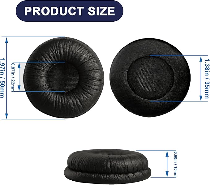Ear Cushions for Plantronics Headset Replacement Ear Pads Compatible - Image 3