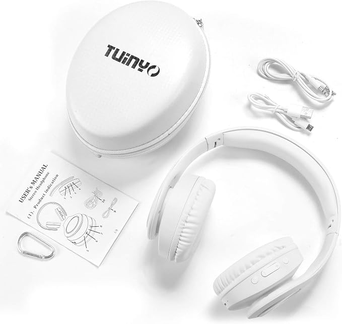 TUINYO Bluetooth Headphones Wireless, Over Ear Stereo Wireless Headset 40H - Image 7