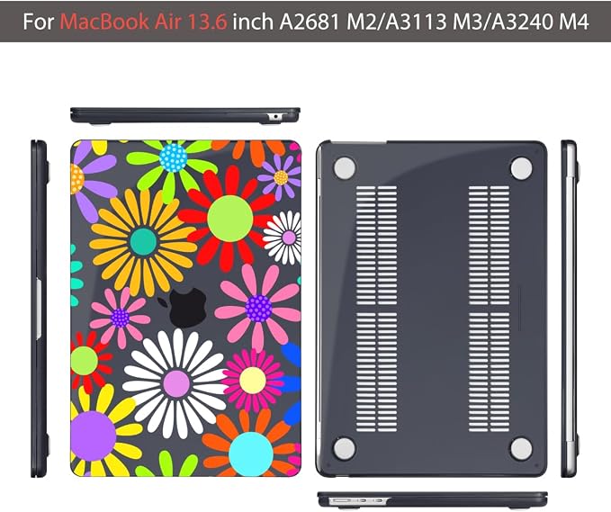 Teryeefi Compatible for MacBook Air 13.6 inch Case A3240 A3113 A2681, - Image 5