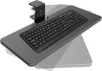 Large Under Desk Rotatable Computer Keyboard and Mouse Tray, Extra Sturdy Desk by BOUNHOHE