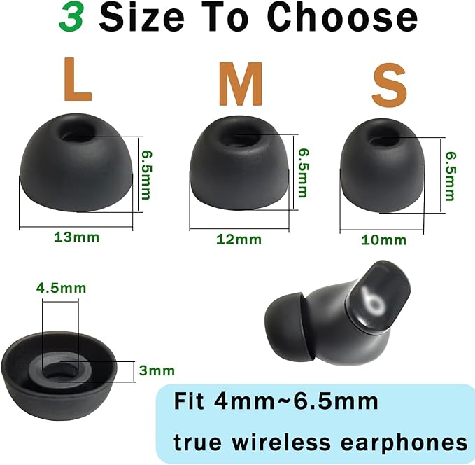 Replacement Earbuds Tips Silicone Universal - Image 4