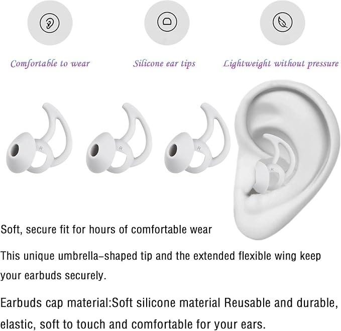 Silicone Ear Tips Replacement Earbud Tips Compatible - Image 5