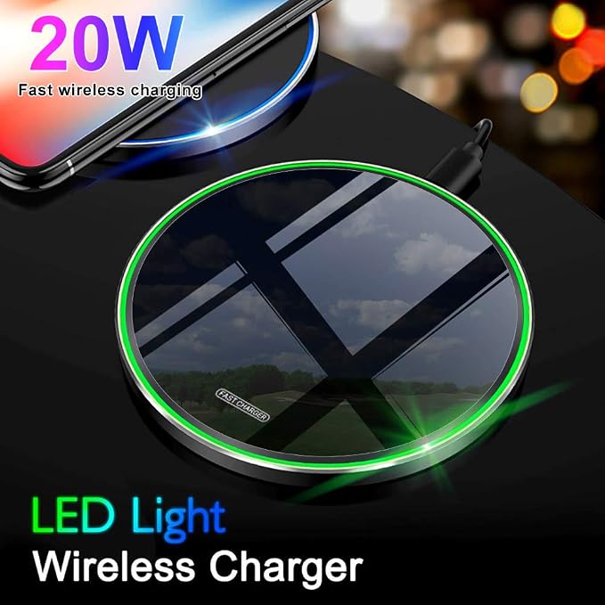 Fast Wireless Charger, 20W Max Wireless Charging Pad Compatible - Image 3