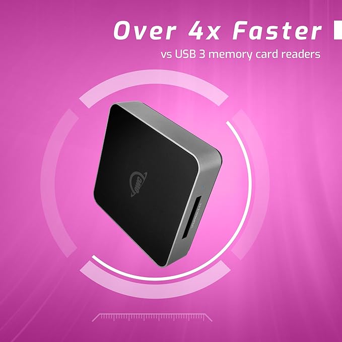 OWC Atlas USB4 CFexpress 4.0 Type B Card Reader, 40Gb/s USB4 USB-C Port - Image 3