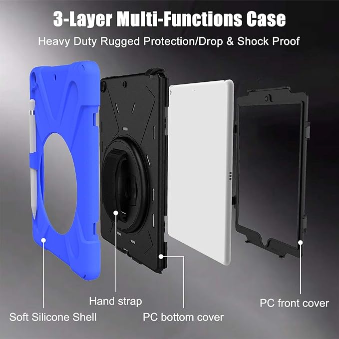 ZenRich Shockproof Case for iPad 9th/8th/7th Generation 10.2 inch 2021/2020/2019 - Image 8