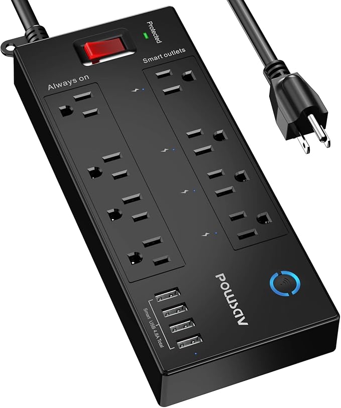 POWSAV 6 Ft WiFi Surge Protector by POWSAV