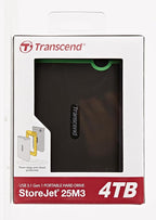 Transcend 4TB SJ25M3, USB 3.1 Portable Hard Drive Rugged, Anti-Shock Resistant - Image 7