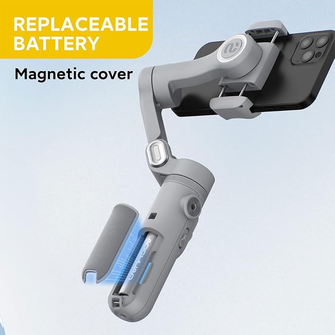 Gimbal Stabilizer for Smartphone w/LED Light Face Tracking Inception Timelapse - Image 7