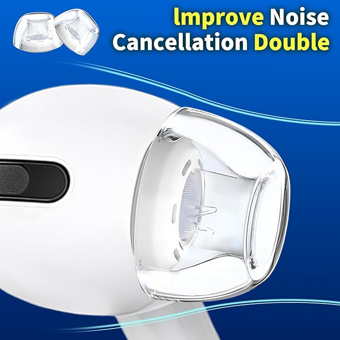 4 Pair Compatible with AirPods Pro 2nd/1st Generation Replacement Ear Tips - Image 8