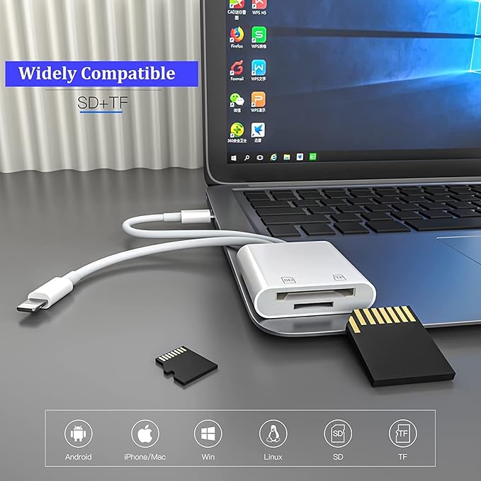 iPhone SD Card Reader, 4 in 1 Cameras SD Reader - Image 7