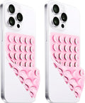 2 Pack Silicone Suction Cup Phone Case Mount Double Sided, Hands-Free Strong by LvShuLiangPin