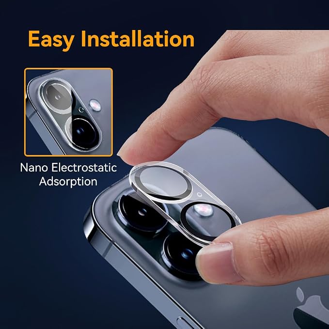 Camera Lens Protector for iPhone 16 6.1" / iPhone 16 plus 6.7", 9H Tempered - Image 5
