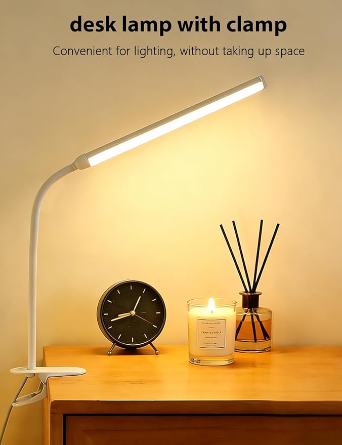Set of 2 LED Desk Lamp with Clamp - Image 2