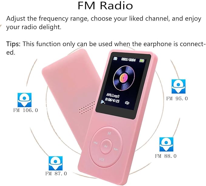 MP3 Player 32GB with Speaker Earphones Portable Music Player - Image 4