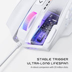 UtechSmart Venus Gaming Mouse RGB Wired, 16400 DPI High Precision Laser - Image 3