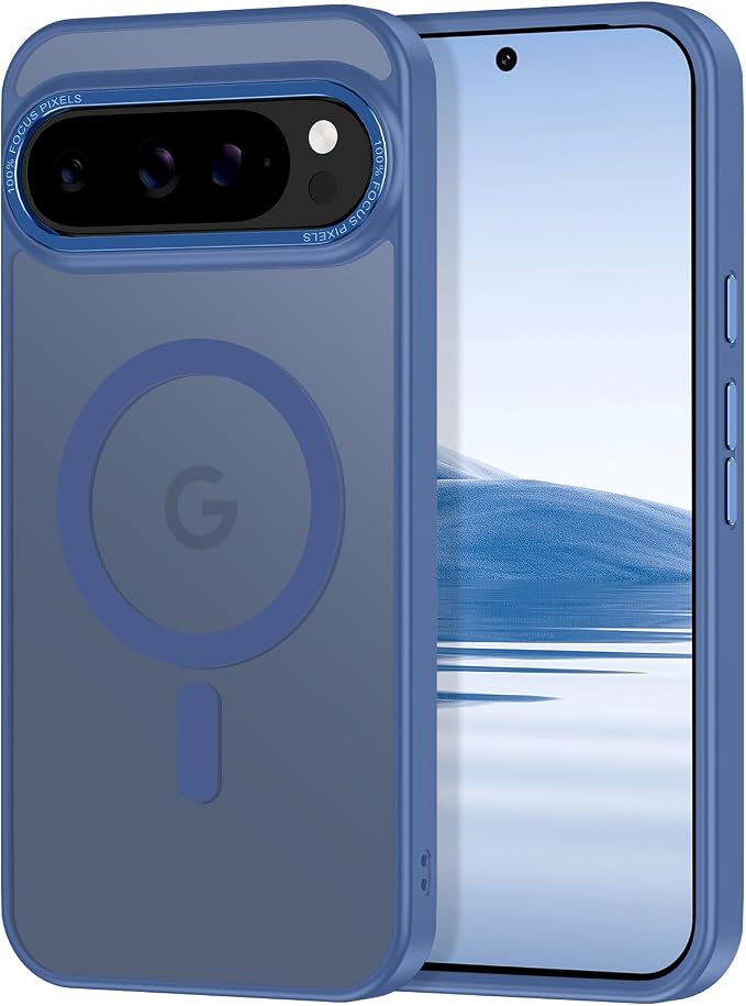 Magnetic for Google Pixel 9 Pro XL Case, Shockproof Slim Translucent Matte by Casehas
