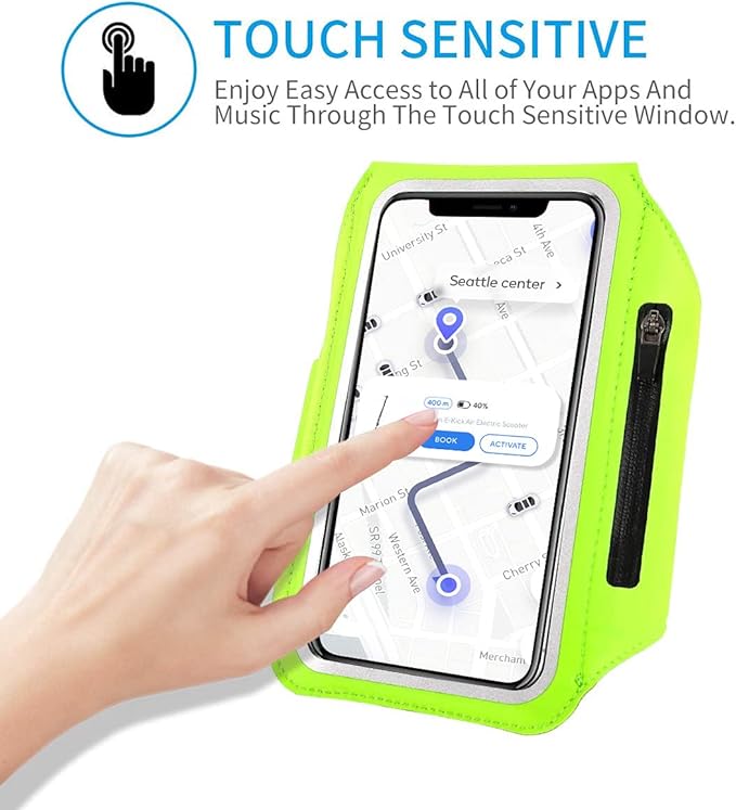 Running Armband with Earphone Bag Cell Phone Armband - Image 3