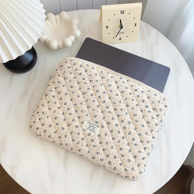 Puffy Laptop Sleeve 13-15.6 Inch Cute Quilted Laptop Protective Case Padded - Image 4