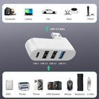 VIENON 4-Port USB 3.0 Hub, USB Splitter - Image 7