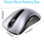 memzuoix 2.4G Wireless Mouse, 1400 DPI Mobile Optical Cordless Mouse - Image 7