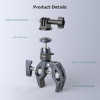 SMALLRIG Camera Mount Clamp, Gopro Motorcycle and Bike Handlebar Mount Kit - Image 6