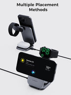 3 in 1 Charging Station, MagFusion Z Foldable Qi2 Certified 15W Wireless - Image 6
