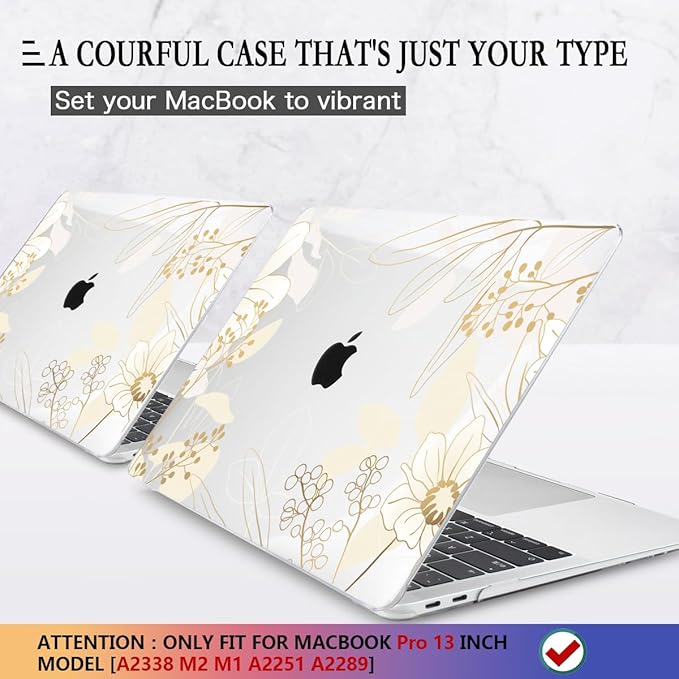 CISSOOK Compatible with M2 MacBook Pro 13 Inch Case 2025-2020 Release M1 M2 - Image 3