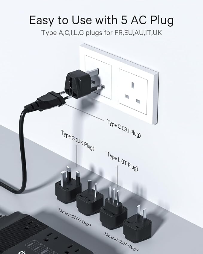 DOACE 220v to 110v Voltage Converter - Image 5