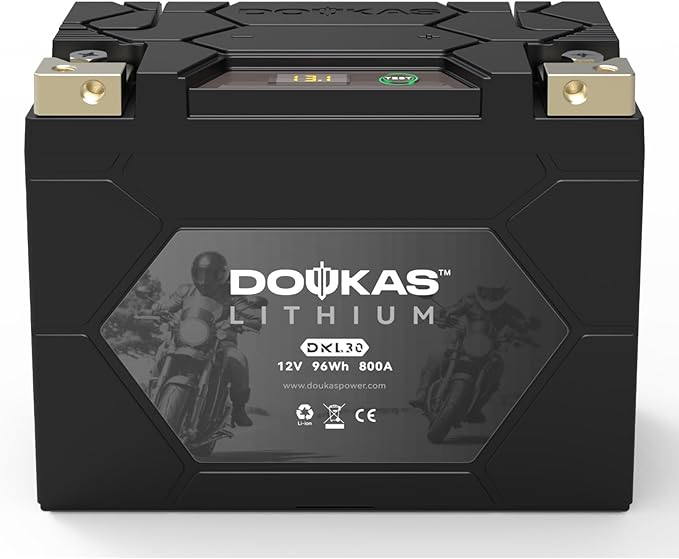DKL30 800A LiFePO4 Motorcycle Lithium Battery, 12V 8Ah Powersports Battery by NOWSTARTTHEDEVICEIMMEDIAT