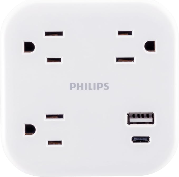 Philips EZFit 3-Outlet Surge Outlet Extender - Image 2