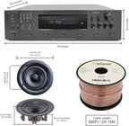 Vaiyer Home Audio System Kit, 6-Channel 6000 Watts Bluetooth Amplifier - Image 2