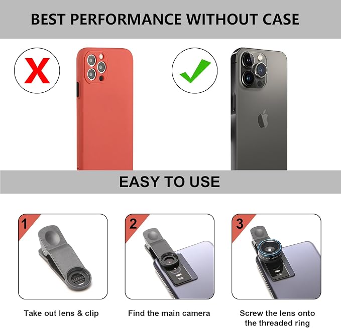 Fisheye Lens 235° Phone Camera Lens, Fish Eye Lens - Image 5